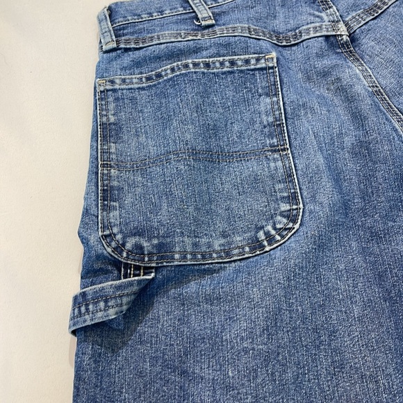 WRANGLER MENS CARPENTER SIZE 34/30 Classic Blue Jeans for Men - Picture 9 of 9